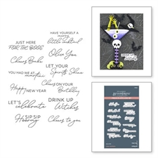 Spellbinders BetterPress Plate & Die Set - Cheers Sentiments